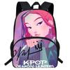 Hunters Demon Kpop Cartoon School Backpack Durable Material Anti Shock Students