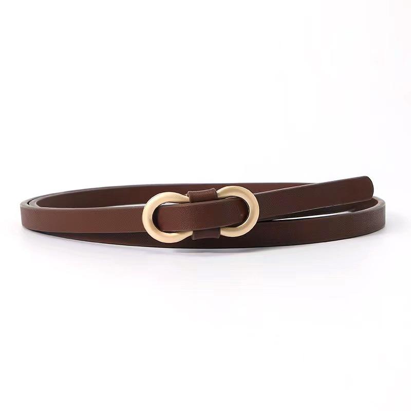 Small Thin Belt for Girls Decorative Dress Versatile Women's Belt with Sweater Skirt