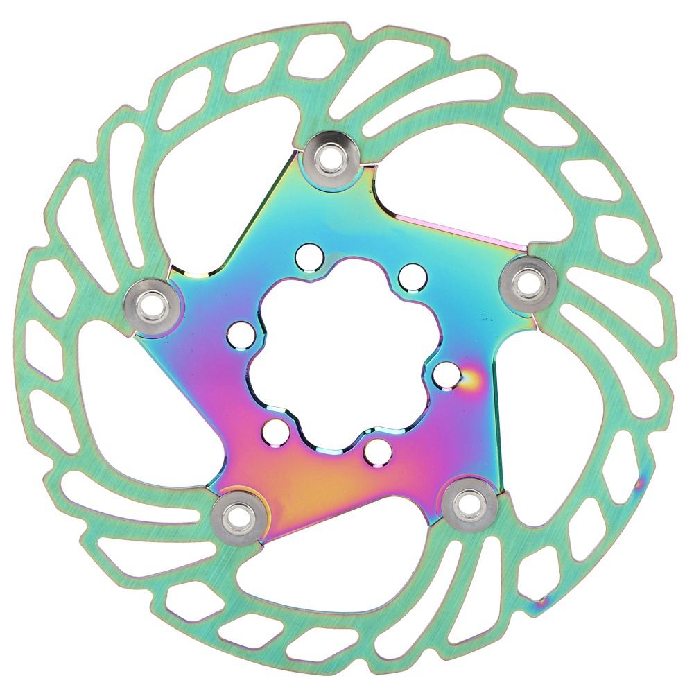 Bike Disc Brake Rotors 6 Nails Cycling Accessory for Mountain Bicycle Plating Color