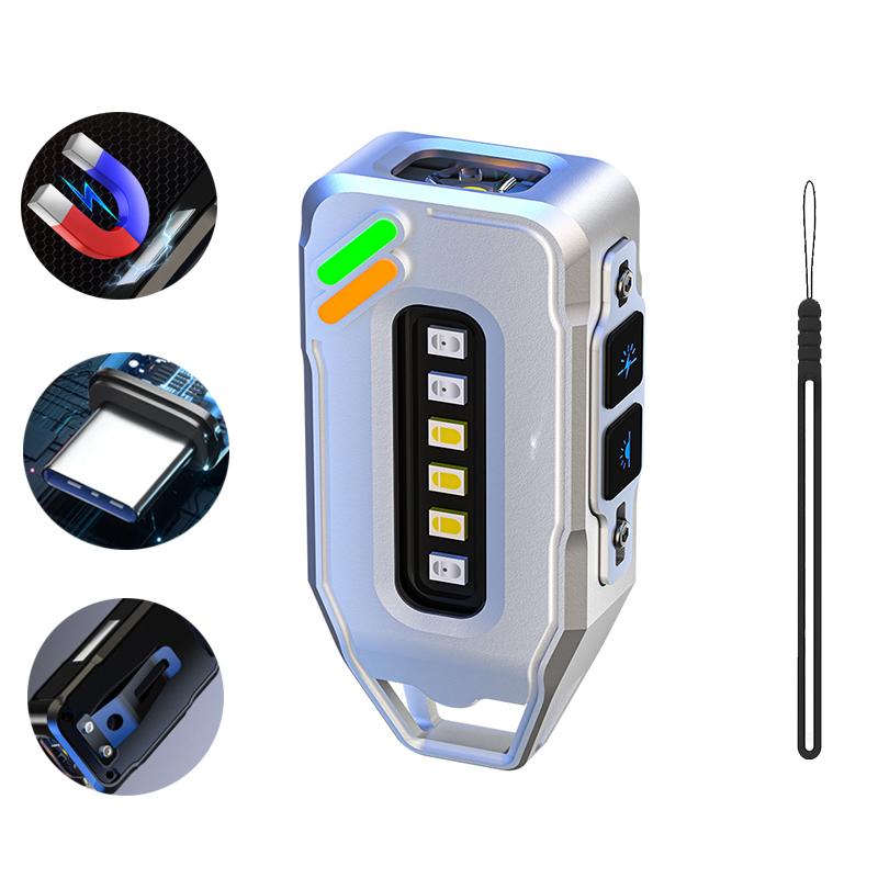 KDULIT 4000mah Led Work Light Rechargeable Super Bright COB Flashlight With Magnetic Portable Outdoor Camping Emergency Lamp
