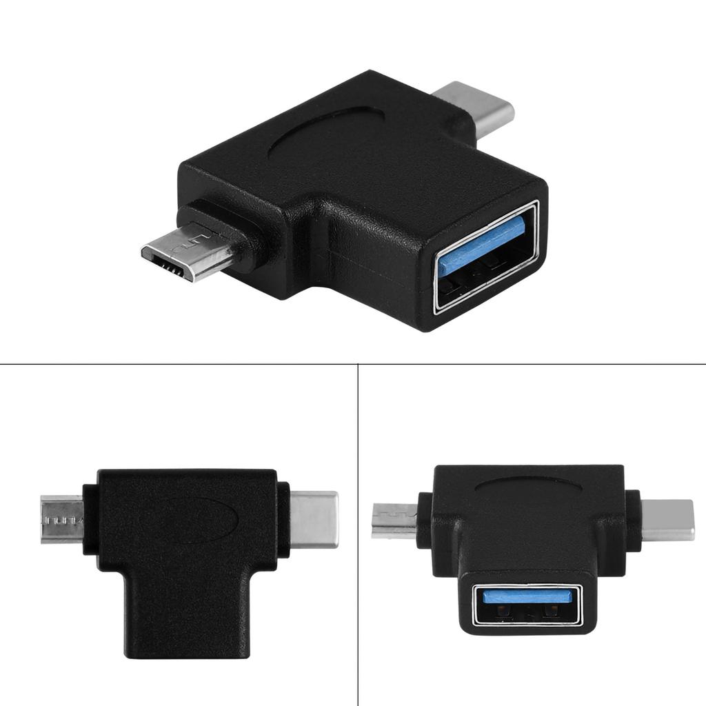 Mini 2 In 1 Micro USb   USB 3.1 Type C Male To USB 3.0 Female OTG Converter Adapter