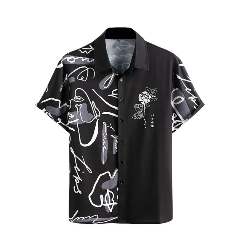 

Rocket UFO Pattern Aloha Shirt for Men Women Artistic Abstraction 3D Printed Blouse Kid Short Sleeve Lapel Loose Hawaiian Shirts 3XL