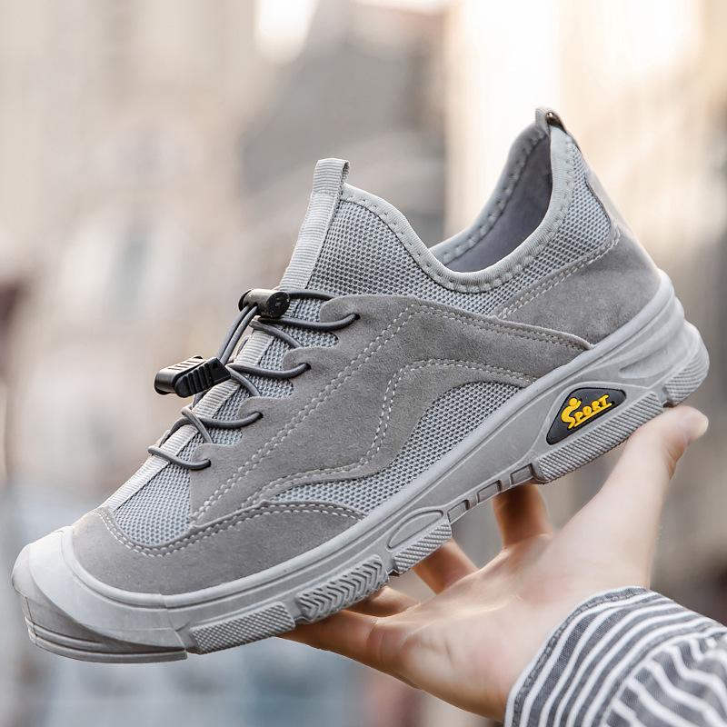 Herrenschuhe Herbst Neue Sportschuhe Trendy All-Match Outdoor Casual Tide Schuhe Atmungsaktive Laufschuhe mit dicker Sohle