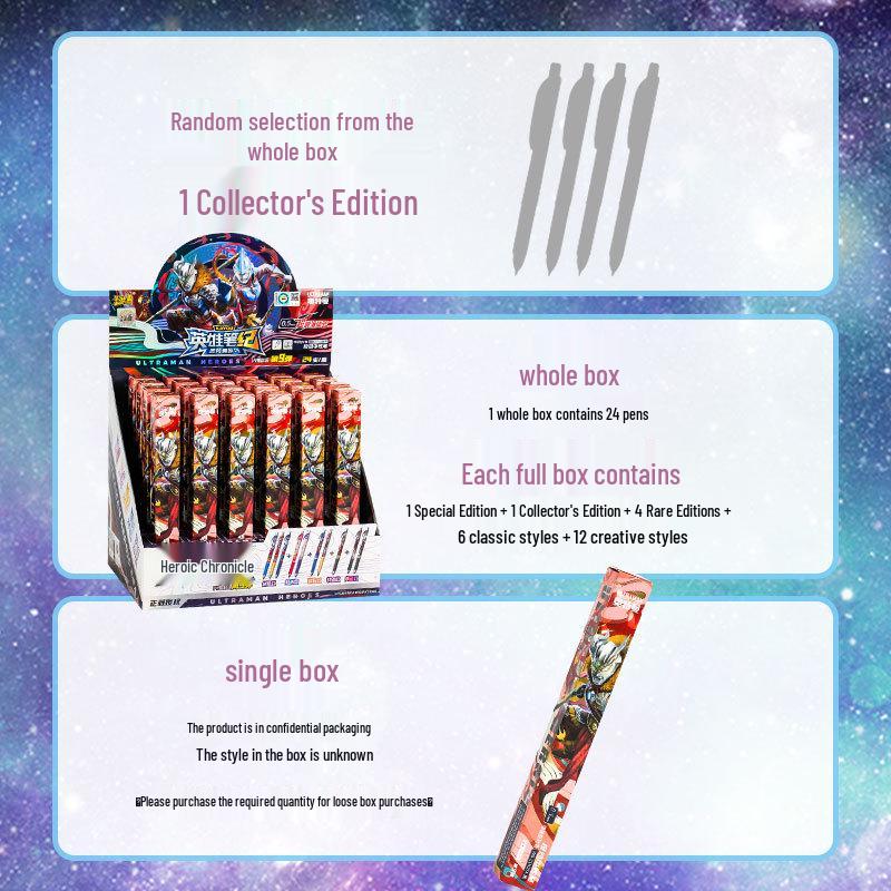 Ultraman Hero Notes Mechanical Pencil - Light & Shadow Series 2 Premium Blind Box