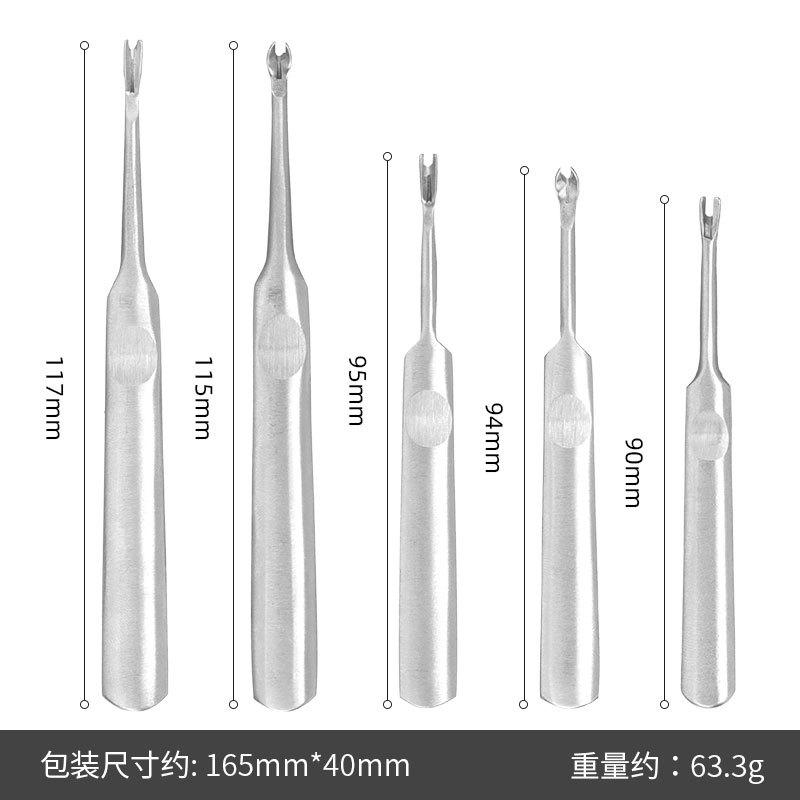 

Metal Simple Groover Leather Tool Set V-type U Type for Diy Leather Art Trenching Trimming and Grooving