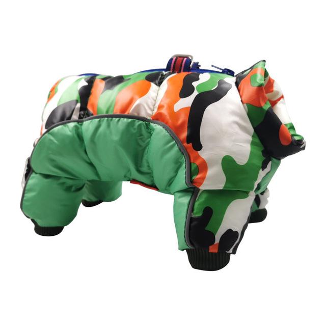 Warme Super Hunde Kleidung Für Kleine Hunde Camouflage Weihnachten Jumpsuit Winter Haustier Jacke Für Chihuahua Wasserdichte Haustier Kleidung