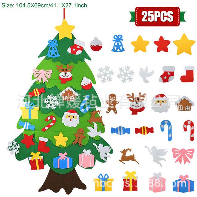 3D DIY Felt Christmas Tree Decoration Pendant