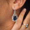Natural Amethyst 925 Sterling Silver Earrings: Floral Jewelry