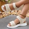 Women's Summer Casual Platform Sandals Comfortable Non Slip Beach Shoes Woman Soft Sole Lightweight Walking Sandalias Mujer 2026