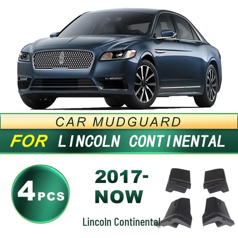 Lincoln Continental 17-NOW Soft Rubber Mud Flap Accessory - No Drilling Required