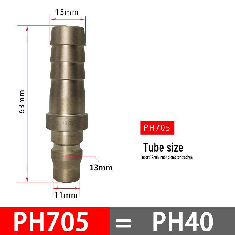 C-Type Pneumatic Quick Connector for Air Compressors and Oxygen Hoses