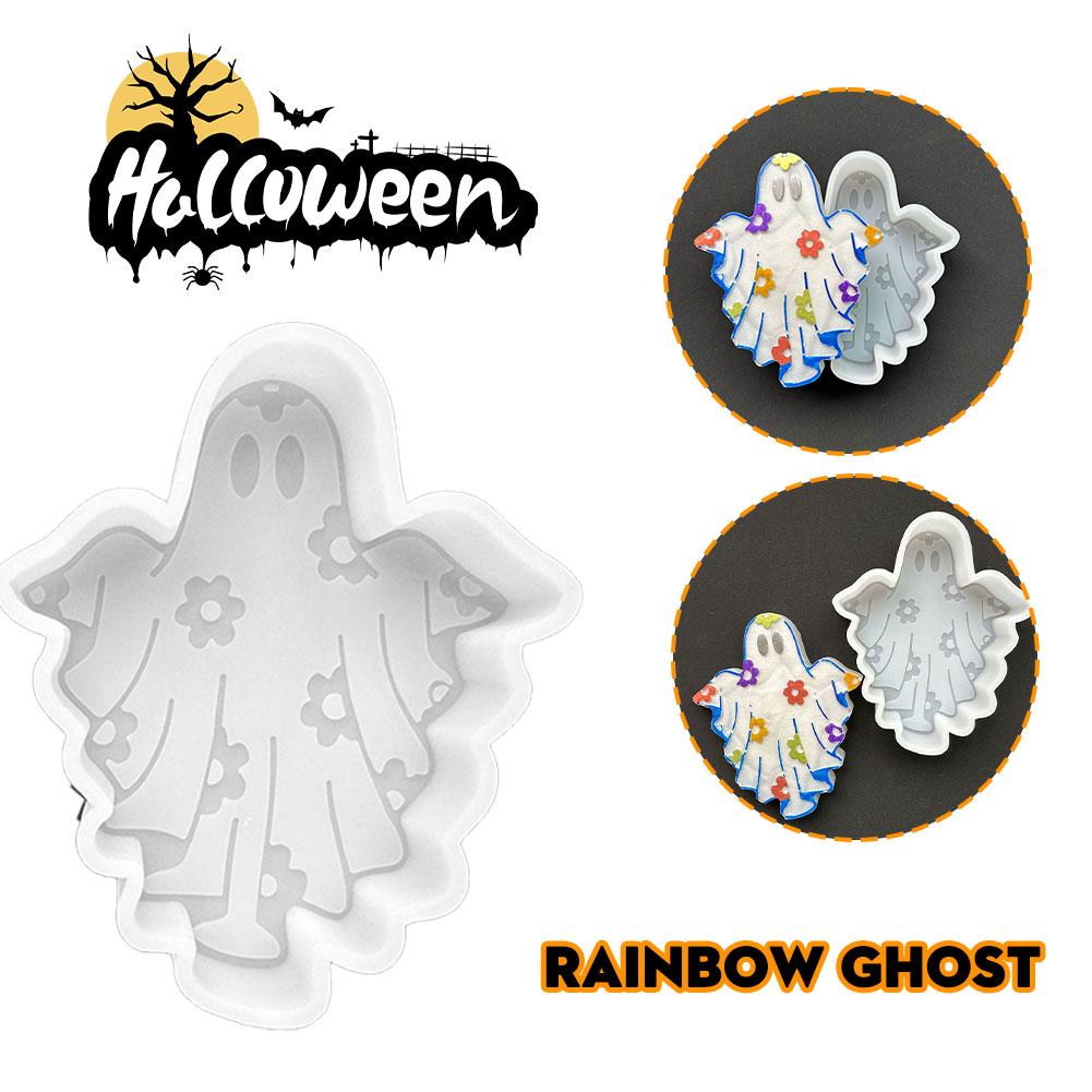

Ghost Shape Silicone Mold Silicone Soap Mold Rainbow Candle High Quality Aromatherapy Ghost белый