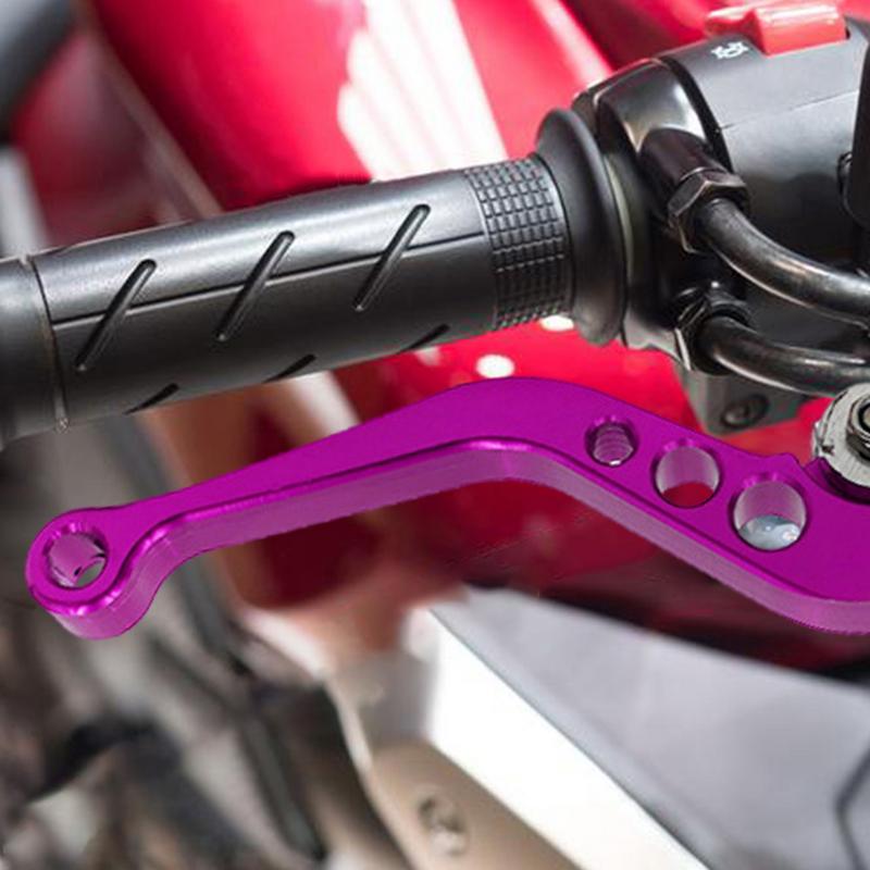 Motorcycle Clutch Levers 2pcs Aluminum Alloy Cylinder Clutch Lever Adjustable Rust-proof Motorbike Brake Lever Clear Shifting