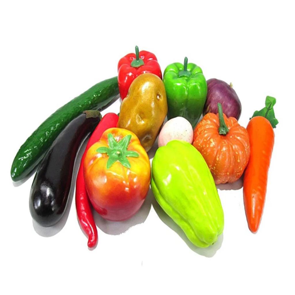 1pcs Variety Artificial Fruits Plastic Fake Fruit Kitchen Table DIY Home Decoration Festive Party Photography Props Ornaments