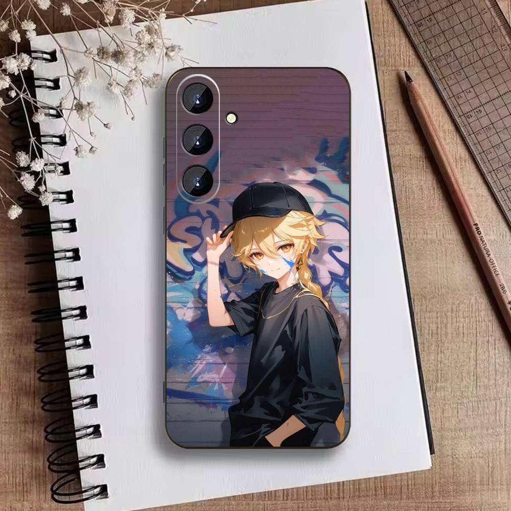 K-Kazuha Genshin K-Kaedehara Phone Case For Samsung Galaxy A73,A72,A71,A70,A52,A51 Others Soft Black Cover