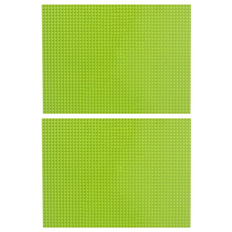 2Pcs 48*64 Dots Base Plate Building Up Bricks Wall DIY Base Plate Classical Bricks Toy Sets Designed For Little Ones Fits Building Block
