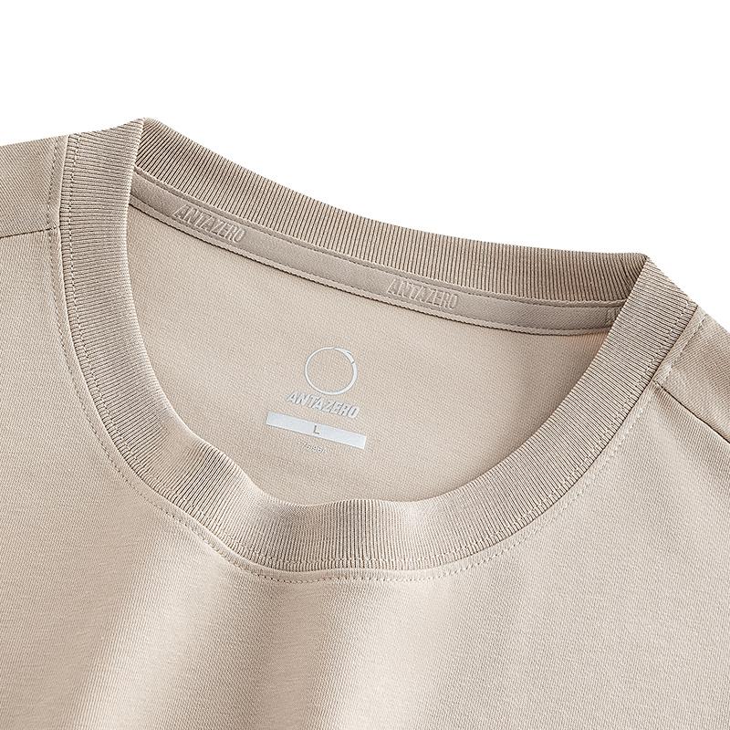 Anta Team Zero Solid Color Round Neck Comfortable Breathable Versatile Short Sleeve T-Shirt Unisex Tops 172536105G-2