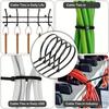 100pcs Self-Locking Plastic Zip Ties - Various Sizes (10.16cm, 15.24cm, 20.32cm, 30.48cm) for Cable Management, Home Office Organization