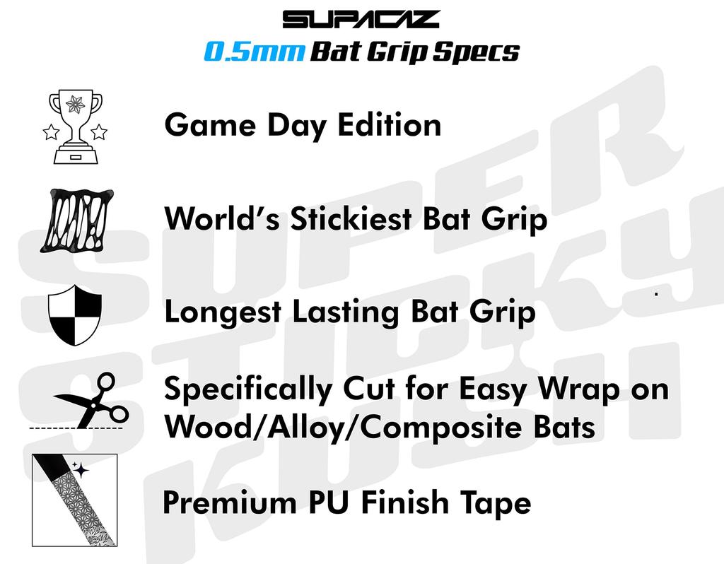 Supacaz Super Sticky Kush Neon Orange Butt Grip 0.5mm