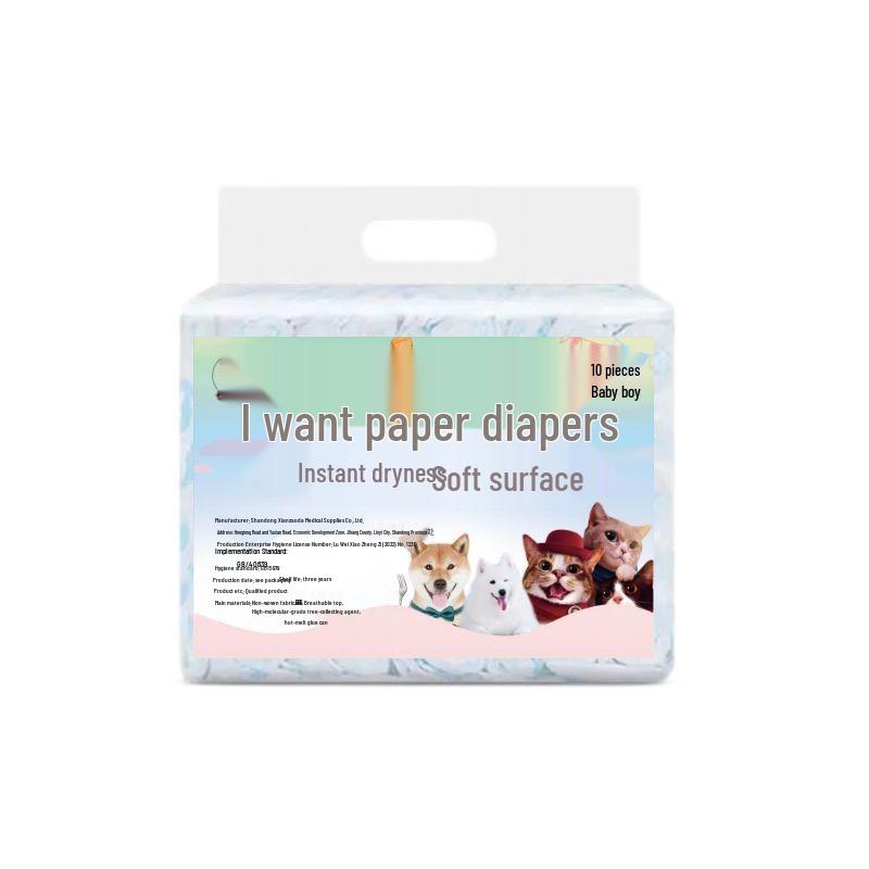 Disposable Dog Diapers for Small Dogs - Male & Female Use, Menstrual Pads for Mother Dogs, Physiological Period Nappies for Small Breeds Like Teddy
