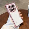 Applicable to Redmi note14Pro mobile phone case with its own lens film Redmi note13 electroplated transparent soft case anti-drop
