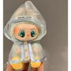 Labubu Doll Outfit Set Transparent Raincoat With Blue Or Yellow Shoes 14 Years Old Kids Collectible Toy Accessory