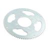 25H Steel Rear Gear for Chain Drive Replacement, 80 Tooth Silver Wheel with 4 Bolt Mounting Pattern and 54 Mm Center Bore for Small Vehicle Service