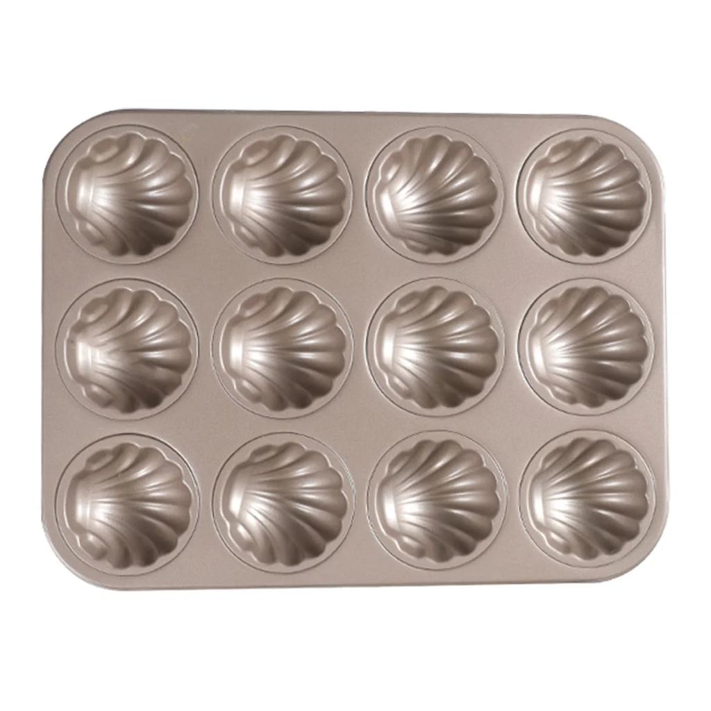 Madeleine Mold Shell Shape Baking Mold Carbon Steel Chocolate Cookie Cake Mould Baking Pan Dessert Pastry Tray For Kitchen Tool
