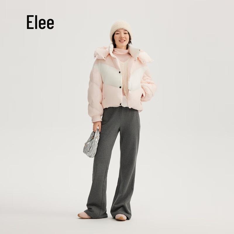 Ailolaiyi Women's Short Puffy Hooded Down Jacket