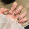 Cat's Eye Wearing Nail Pure Hand-made Nail Piece Fake Nail Wearing Nail Piece Advanced Sense Thin Dog Long
