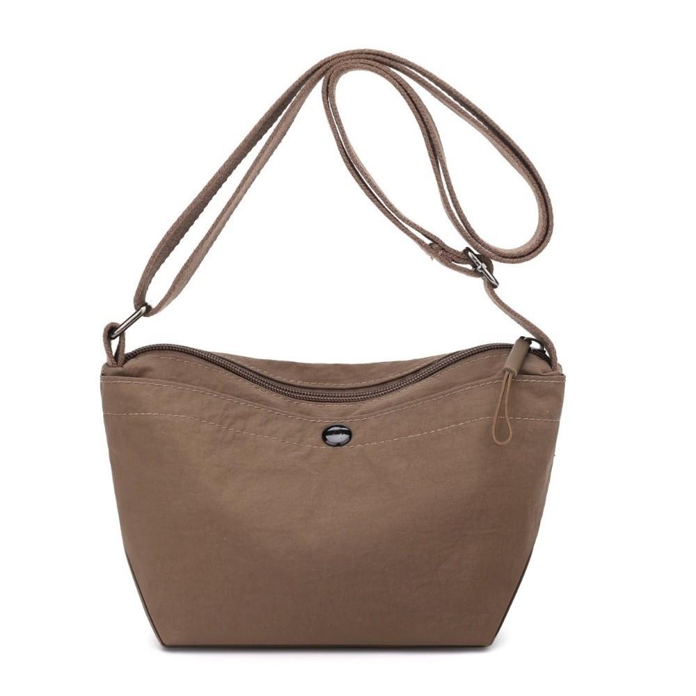 Solid Color Canvas Crossbody Bag Korean Style Single Shoulder Bag Casual Nylon Messenger Bag  Gift