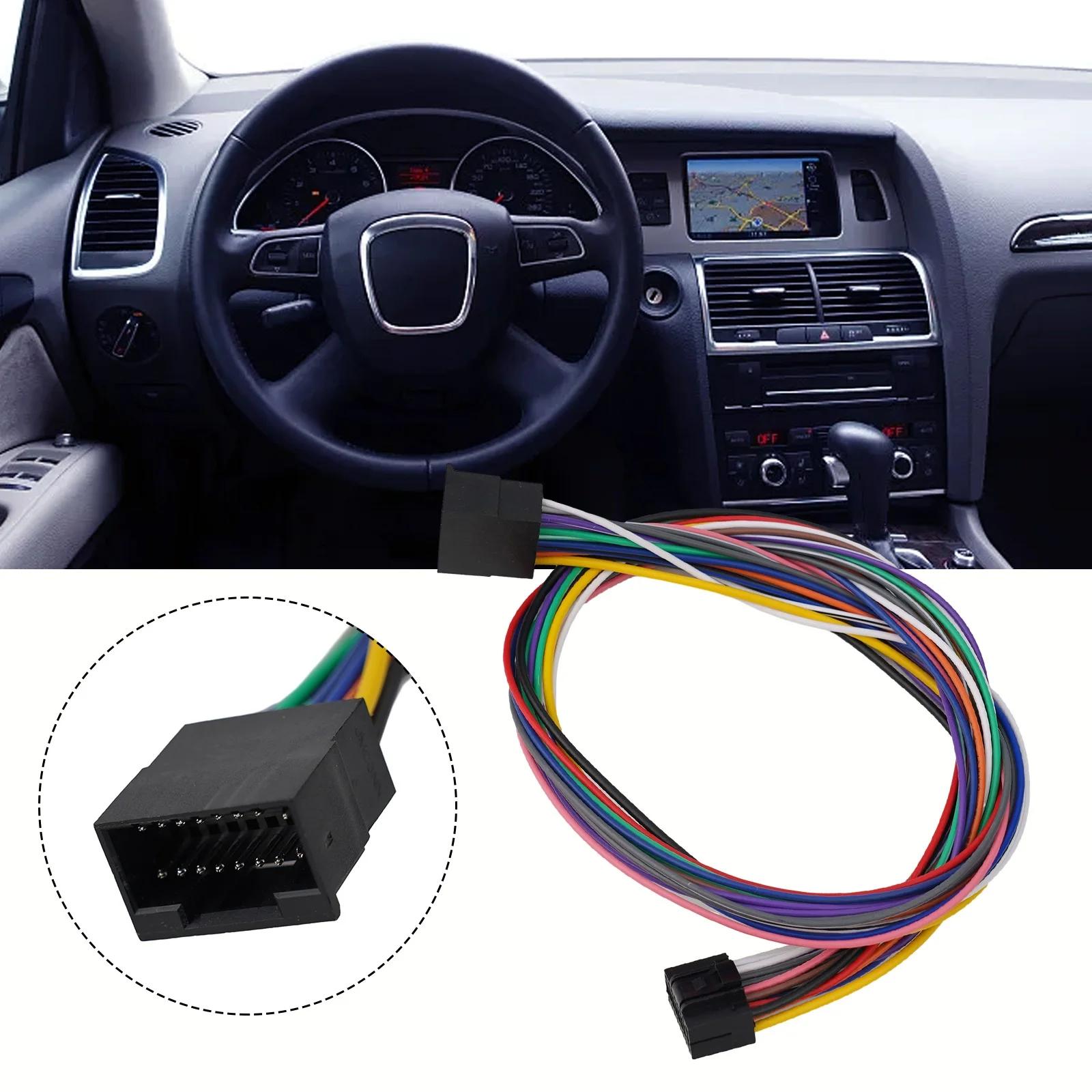 Car Stereo Radio ISO Wire Harness Extension 16Pin 60cm Cable Quick Installation Compatible with For Android Player