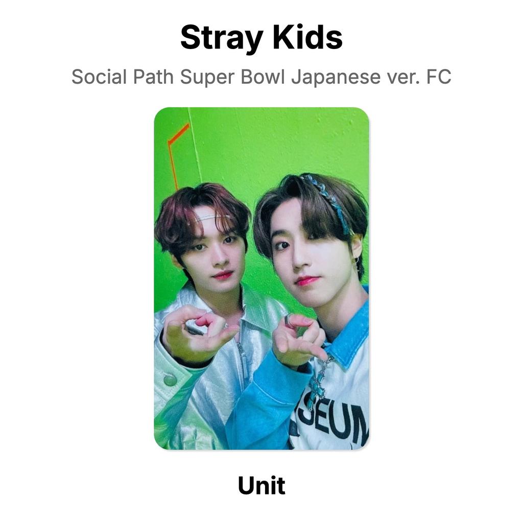 Stray Kids Social Path Super Bowl Japanese ver. FC Official Photocard