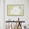 English Map Belarus Map Road Map Wall Decor Background Living Home Study Studio Supplies Decorative Hanging Picture
