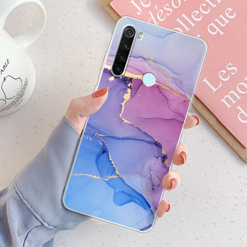 Custodia Redmi Note 8 Pro Cover Posteriore Note 8T Ragazze Nuova Moda Trasparente Custodie per Telefono Custodia Morbida in Silicone Per Xiaomi Redmi Note 8 Coque