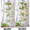 Artificial Flower Rattan Fake Plant Vine Decoration Wall Hanging Roses Flowers For Home Wed Party Interior Outdoor Decoration