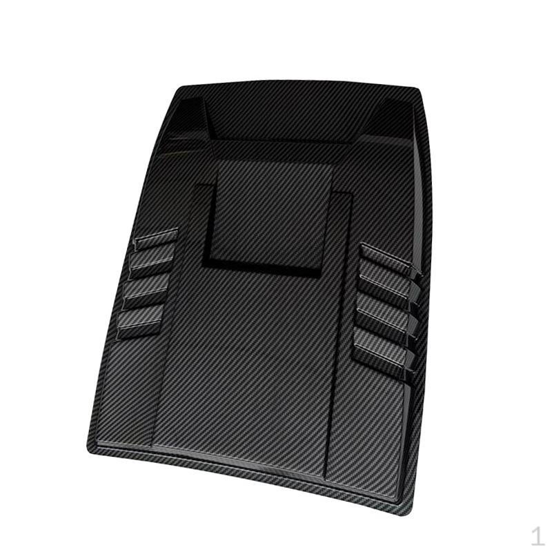 

Automobile Bonnet Cover, Vent Trim for Vehicle Garage Carbon Fiber Black