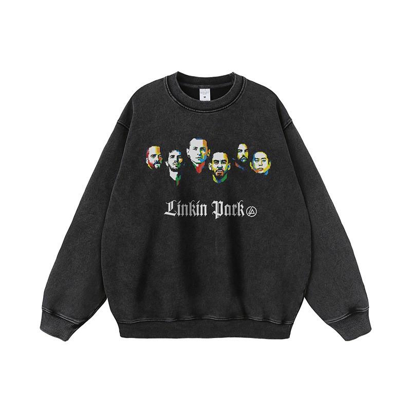 Mens Oversized Streetwear Hoodie With Vintage Rap Hip-Hop Graphic Print Cotton Sweatshirt