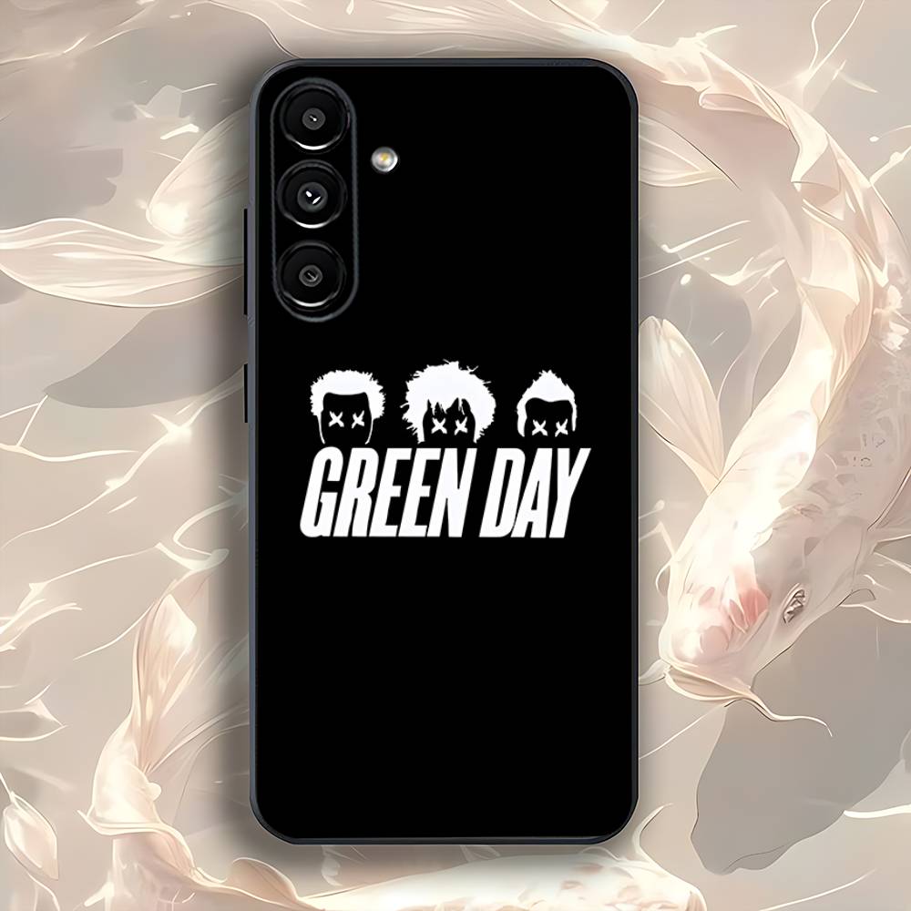 BAND G-Green Day Phone Case Silicone Soft For Samsung Galaxy A73,31,32,72,41,53,52,71,22,5G,Note,J7,8,9