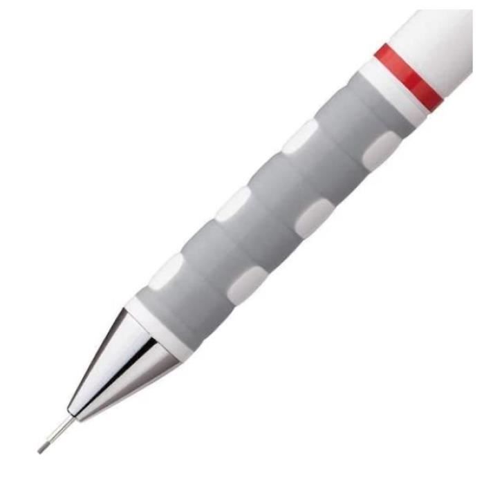 Porte Mine - rOtring - Tikky - HB 0,70 Mm - Rechargeable - Effaçable - Blanc