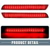 Rear Bumper Reflector Fog Brake Tail Light 20998413 20998412 Red LED for Chevrolet Malibu 2012-2015 Red Smoked Lens (Set of 2)