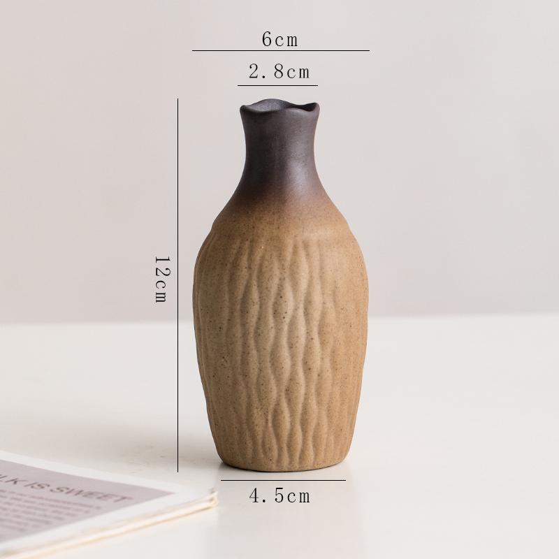 Retro Ceramic Vase for Dry Flowers & Green Plants - Living Room & Study Decor