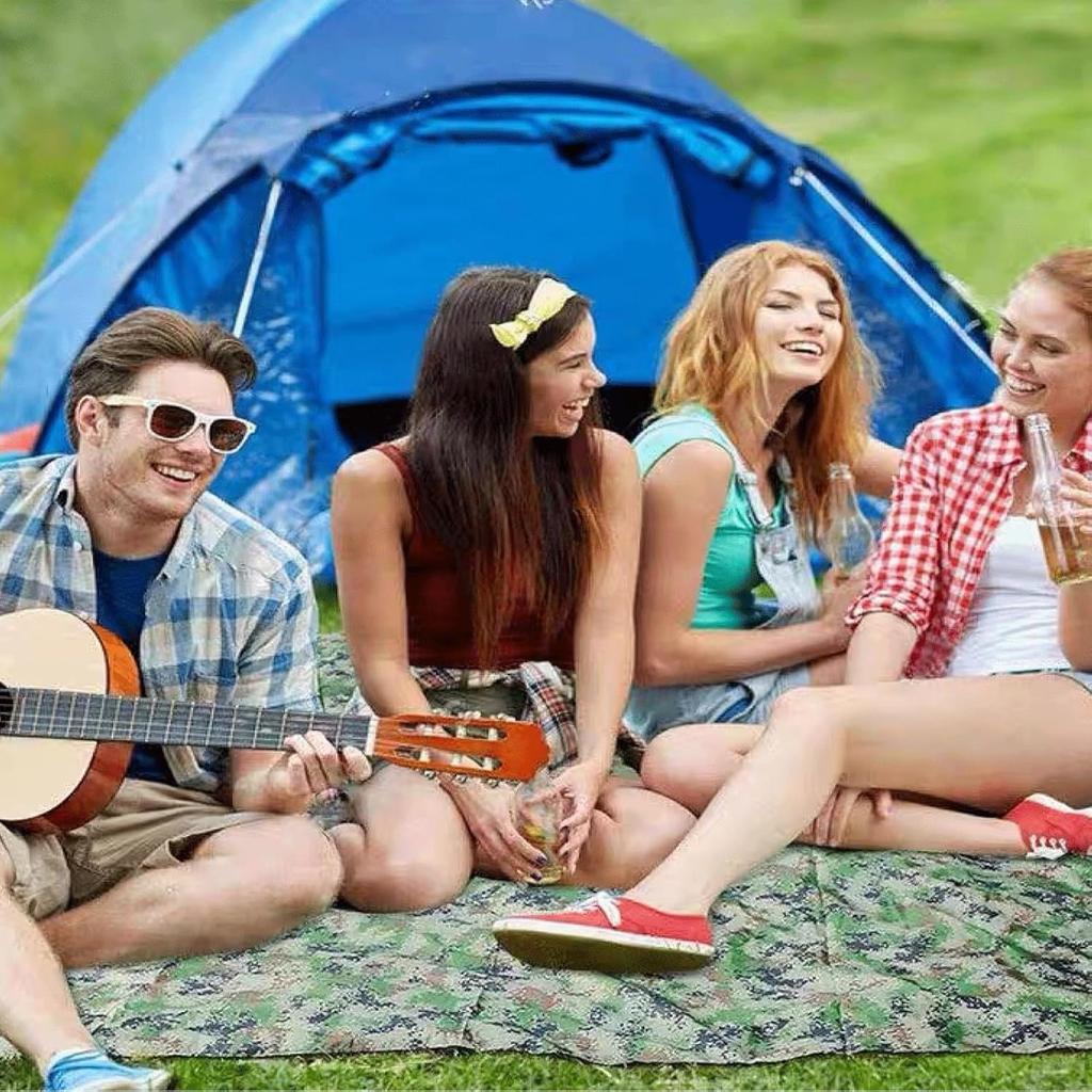 Camping square canopy, shelter tent, sunshade umbrella fabric, picnic mat, suitable for outdoor hiking and beach camping