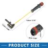 A ABSOPRO Front Rear Disc Brake Pad Wear Sensor for 2115401717 Mer cedes-Be nz SL65 AMG 2005-2018 2 Pack