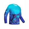 Sporty Graphic Long Sleeve T-Shirt with Skull & Wings, Perfect for Active Lifestyles