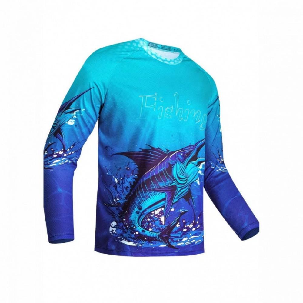 Sporty Graphic Long Sleeve T-Shirt with Skull & Wings, Perfect for Active Lifestyles