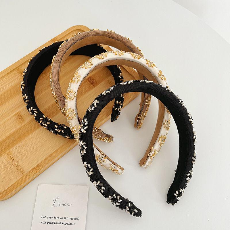 

Sponge Ornaments Rhinestone Sequins Headband Fashion Hair Accessories Women Hair