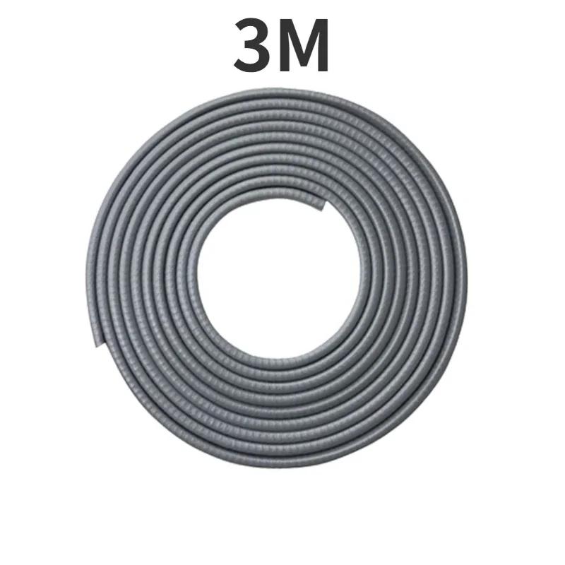 2/3/5M Car Door Anti Collision Strip with Steel Disc Bumper Trim Edge Scratch Protector Strip Sealing Guard Styling Car Decor