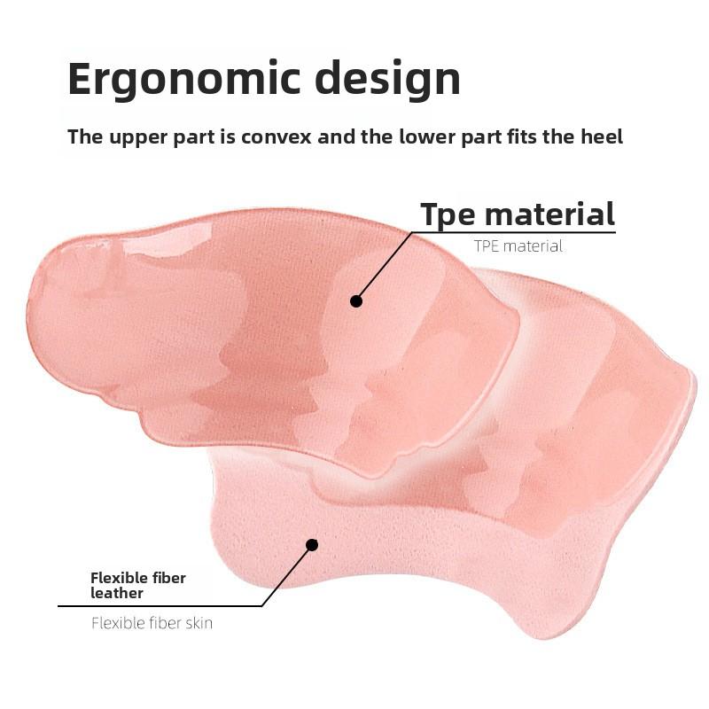 Macaron Loafers Anti-wear Heel Stickers Self-adhesive Half Size Pad Prevent Heel Cutting Big Change To Small Size