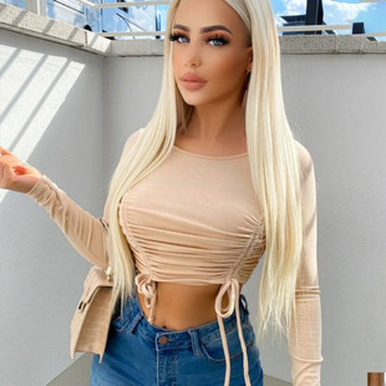 Plus Size Women's Sexy Short-Sleeve Mesh Patchwork Dress